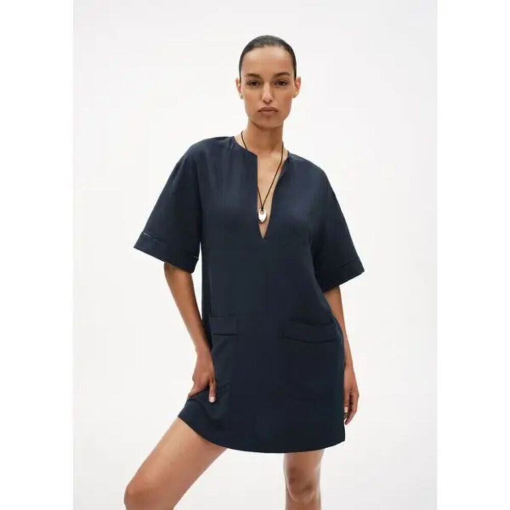 G. Label by Goop Mini Caftan Dress in Navy size 4